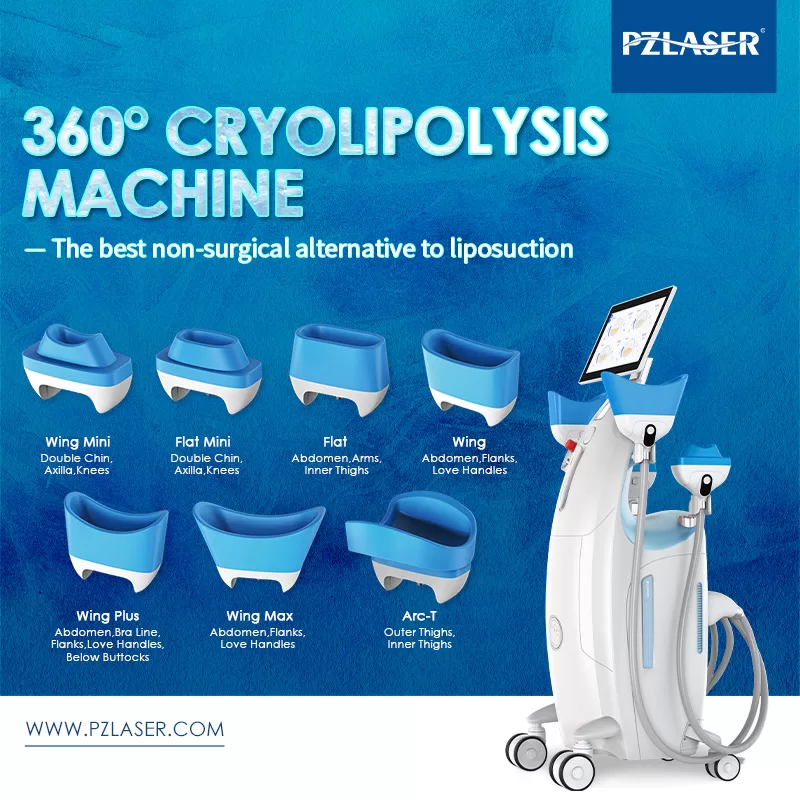 360 cryolipolysis machine made by PZLASER