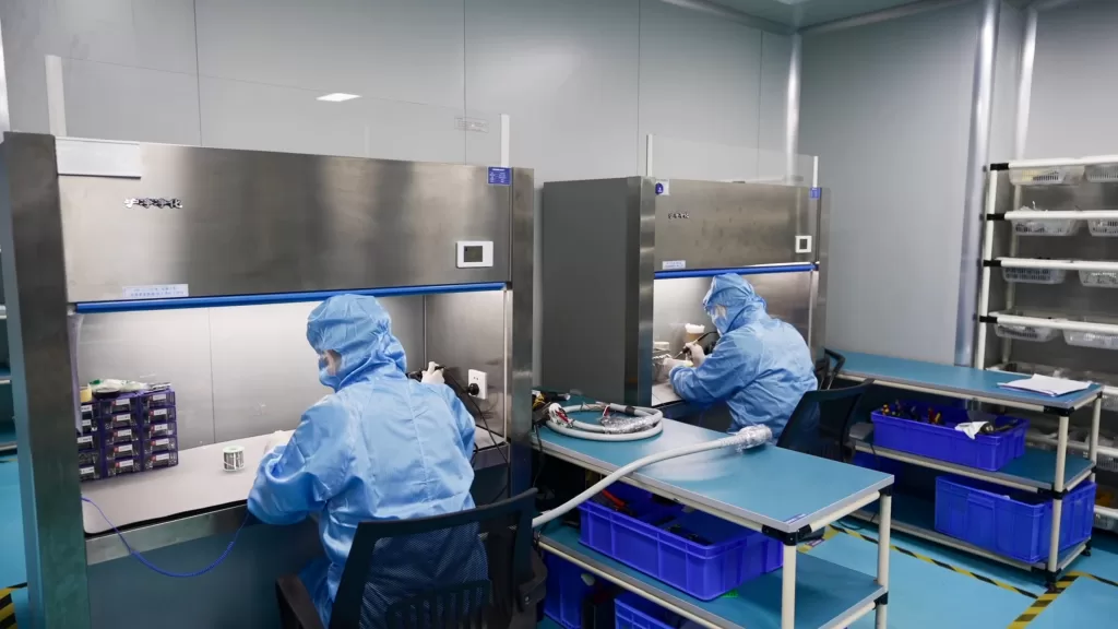 Assemble precision components in cleanroom.