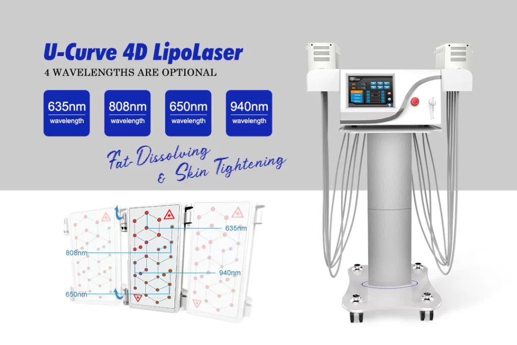 The best professional 4D strawberry  Ucurve™ laser lipo machine for sale