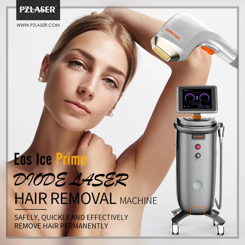 PZLASER's EosICE® Prime Underarm Laser Hair Removal Treatment Machine